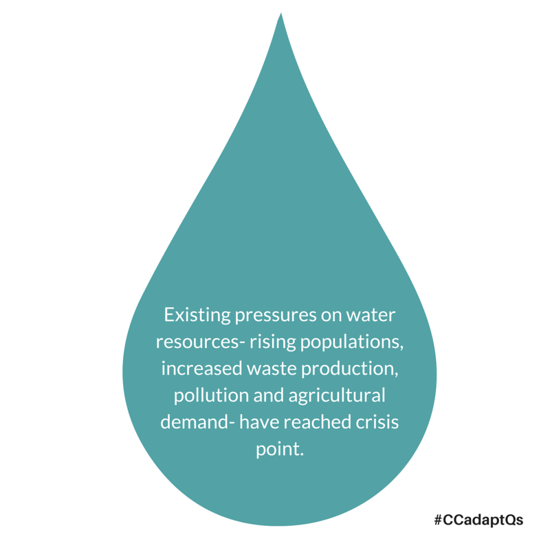 Existing pressures on water resources-